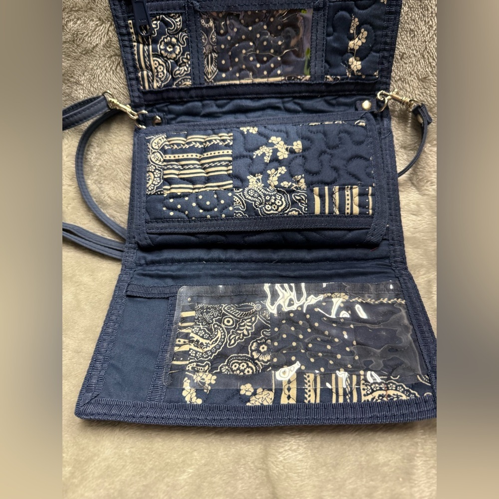 Donna Sharp Stylish Navy Patterned Crossbody Bag - image 7